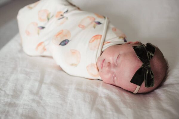 Copper Pearl Large Premium Knit Baby Swaddle Receiving Blanket"Caroline" - Image 6