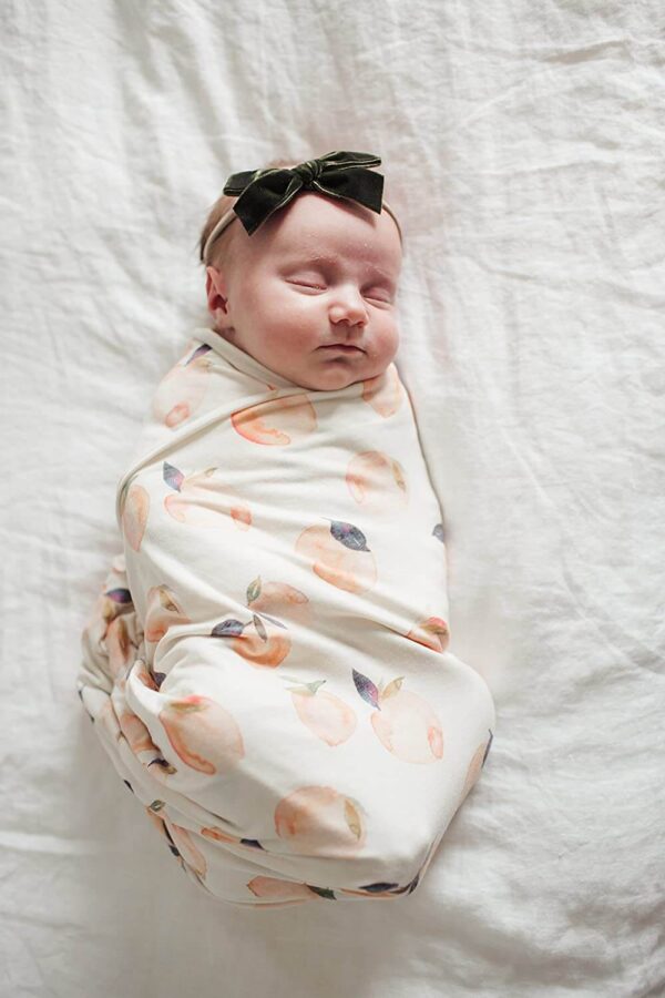 Copper Pearl Large Premium Knit Baby Swaddle Receiving Blanket"Caroline"