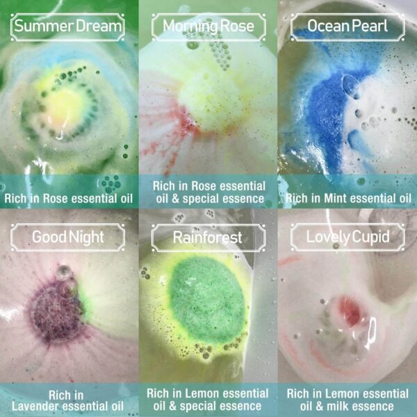 12 Organic & Natural Bath Bombs - Image 2