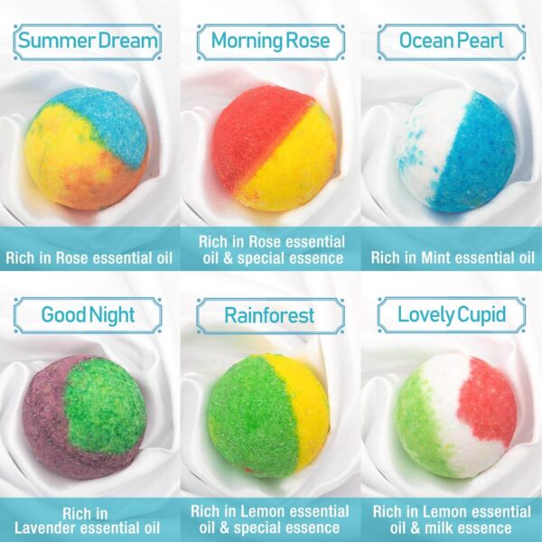 12 Organic & Natural Bath Bombs - Image 3