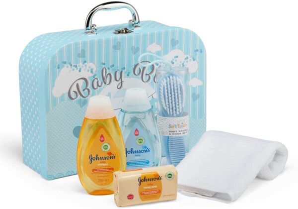 Baby Gift Set - Hamper Full of Baby Products in a Baby Boy Keepsake Box - Image 6